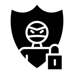 Sticker - Anti theft icon vector image. Can be used for Locksmith.