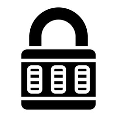 Sticker - Combination lock icon vector image. Can be used for Locksmith.