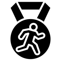 Wall Mural - Marathon Medal icon vector image. Can be used for Marathon.