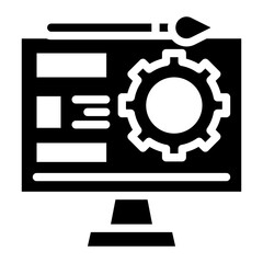 Design Software icon vector image. Can be used for Engineer in Mechanics.