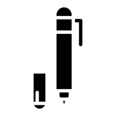 Sticker - Drafting Pen icon vector image. Can be used for Engineer in Mechanics.