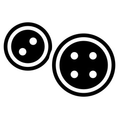 Poster - Buttons icon vector image. Can be used for Crafting.