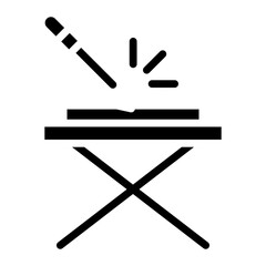 Poster - Crafting Table icon vector image. Can be used for Mining And Crafting.