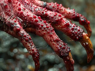 Close Up of a Bloody Clawed Monster Hand