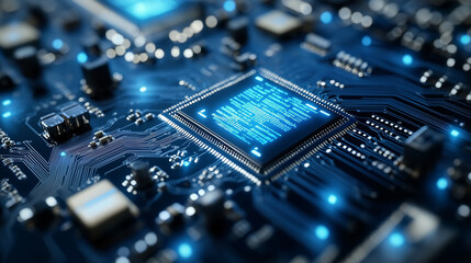 Business with technology, high technology for future. Generative AI Illustration.