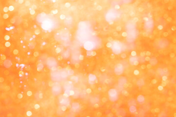 Wall Mural - Orange abstract bokeh background