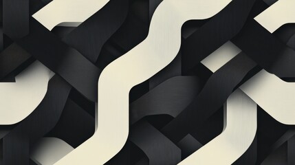 Wall Mural - minimalist monochromatic seamless design abstract