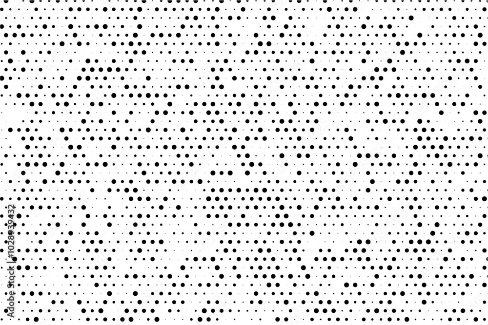 Symmetrical grid with random sized dots background