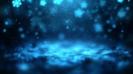 Snowflake inspired background with copy space