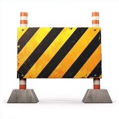 Wall Mural - warning under construction website under maintenance troubleshooting and fixing.