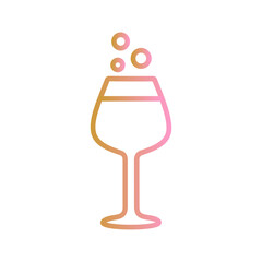 Poster - Wine Tumbler Vector Icon