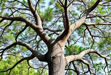 Y – A tree with two branches splitting at the top forming the