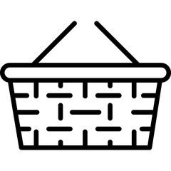 Wall Mural - Shopping Basket Icon