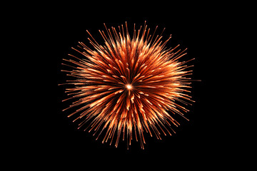 flower-like fireworks exploding against a black background, chinese new year, independence day, diwa