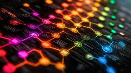 Abstract Digital Network Technology Connection Abstract Background