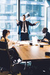© BullRun - Dissatisfied executive man scolding employees on briefing