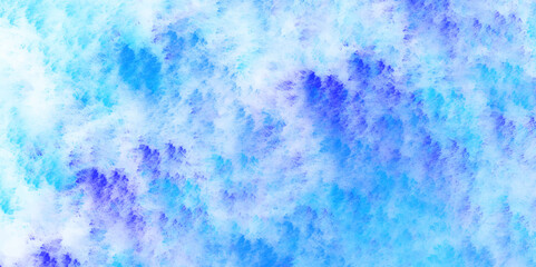 Wall Mural - Nature landscape in environment day horizon skyline view design abstract background. Horizon spring morning sky with clouds background. Grungy colorful background. Blue watercolor splash background.