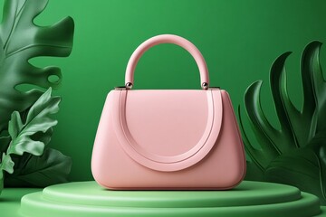 Aufkleber - Minimalist design of a clutch bag, with a simple geometric shape and a soft pastel color palette, emphasizing elegance in simplicity