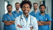 © MOTOKO Stock - Confident Medical Team: Diverse Doctors with Arms Crossed in Hospital - Healthcare Professionals for Ads