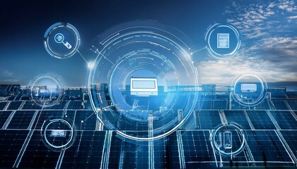technology background with binary code