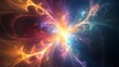 © Tonadech - Glowing fractal patterns of energy expanding outward in a liminal space symbolizing the creation of reality
