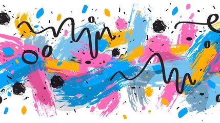Wall Mural - festive confetti falling on white background
