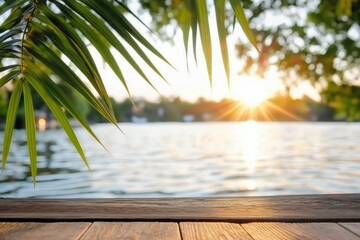 Wall Mural - Lake At Sunset