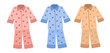 © Sonya illustration - Vector illustration of pyjamas with hearts