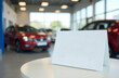 © Ирина Сергеенкова - mockup stands in a car shop against the background of cars
