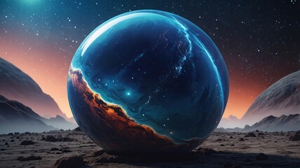 blue ball background