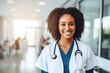 © CojanAI - Portrait of a smiling female African American medical physician