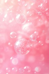 Canvas Print - Pink Bubbles.