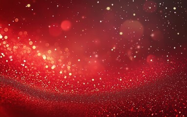 Canvas Print - Red Glitter Background.