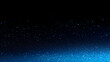 © Prasanth - Grainy blue black background, abstract glowing gradient shape, noise texture dark poster banner header backdrop, copy space