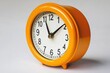 © Vlad - Desktop Clock. Time Management Concept with Hours in Yellow and Orange Colors
