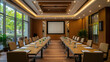 © Irfan - A five-star hotels expansive conference room equipped with high-tech facilities.