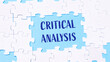 © Алла Морозова - Puzzle with the word critical analysis written in blue