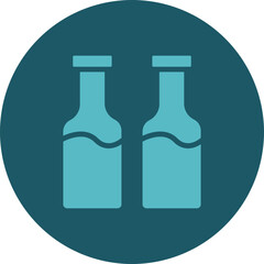 Poster - Bottles Icon Design