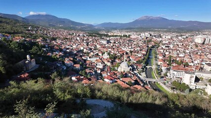 Sticker - A view of the historic area of ​​Prizren, Kosovo