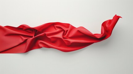 Poster - Red Fabric Drape