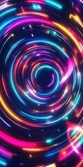 Sticker - a spinning vortex of colorful lights