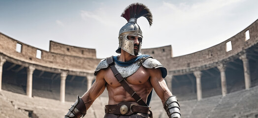 gladiator in armor