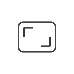 Full screen icon Thin outline art symbol