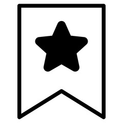 Wall Mural - bookmark icon