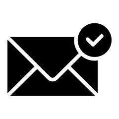 Poster - email with checkmark icon