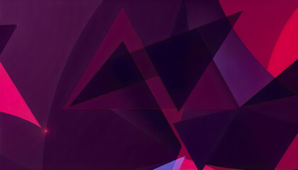 Wall Mural - geometric triangle red and black abstract background