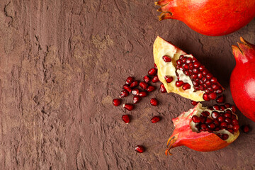 Wall Mural - Pomegranate, tasty, delicious and juicy fresh food