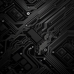 Abstract technology circuit board background. Vector illustration.