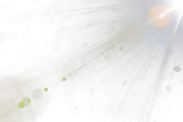 Aufkleber - Flare Sun on transparent background,Golden Glowing Light with Starburst and Beams