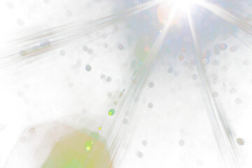 Wall Mural - Flare Sun on transparent background,Golden Glow Lights with Solar Flares